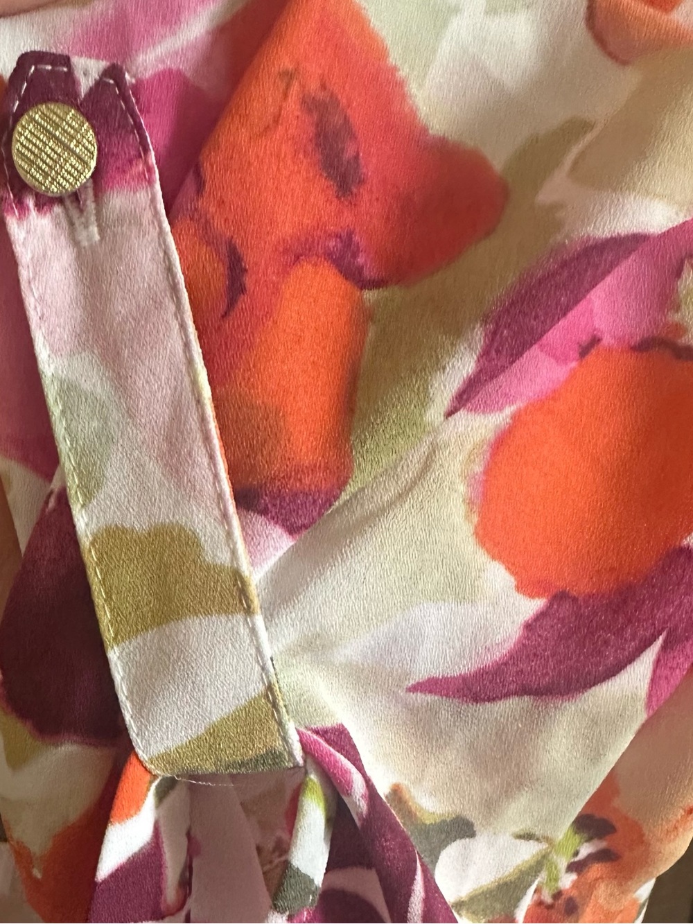 Floral Button-Down Shirt - Pink & Orange - Picture 5 of 7